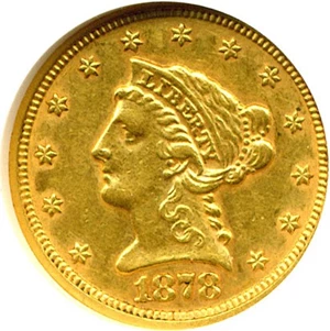 image for: 1878-S $2 1/2 NGC AU58