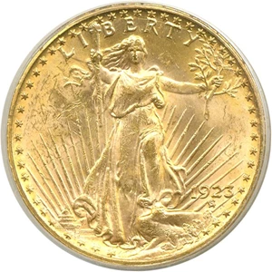 image for: 1923 $20 PCGS MS61
