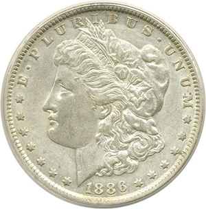 image for: 1886-O $1 ANACS AU55 Details (Cleaned)