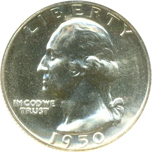 image for: 1950 25c DGS Proof 64