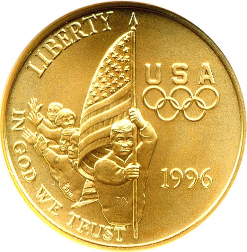 image for: 1996-W $5 Flag NGC MS69 