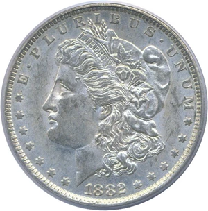 image for: 1882-O/S $1 PCGS AU58