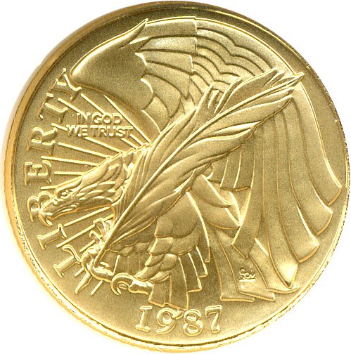 image for: 1987-W $5 Constitution NGC MS69 
