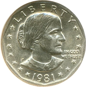 image for: 1981-P SBA$ NGC MS66