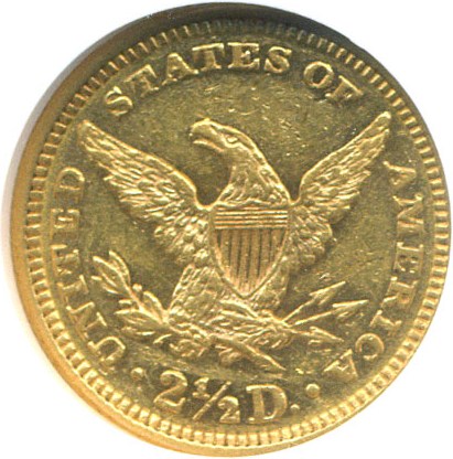 image for: 1874 $2 1/2  NGC AU58 