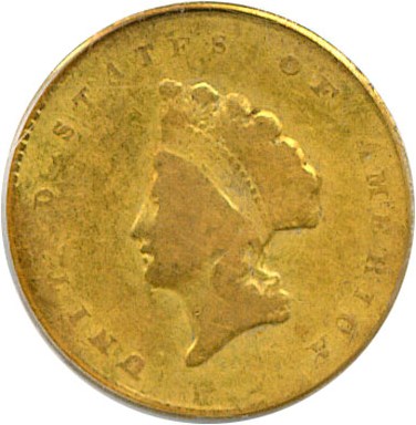 image for: 1855-O G$1  PCGS Good-6 