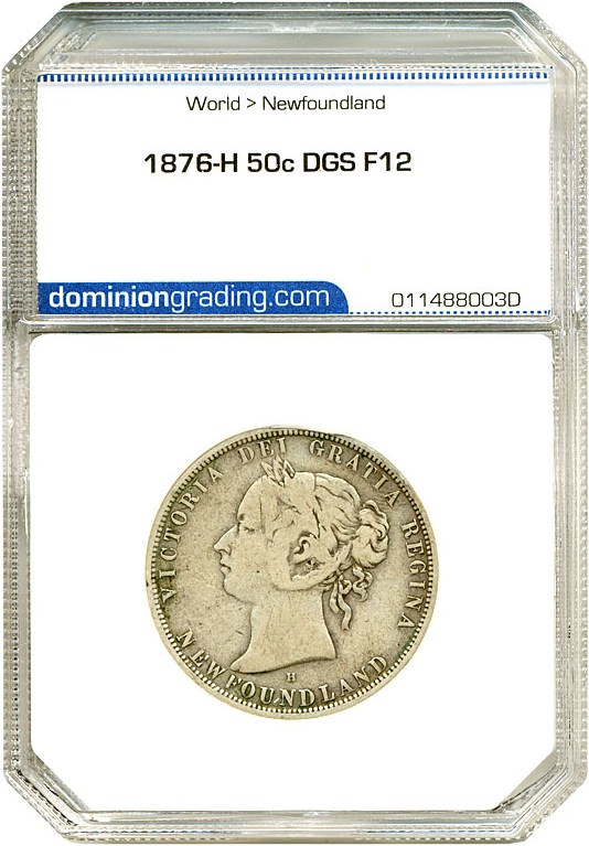 image for: Newfoundland: 1876-H 50c DGS F12