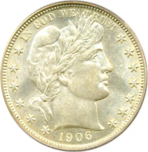 image for: 1906 50c PCGS MS63