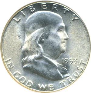 image for: 1953-S 50c NGC MS65