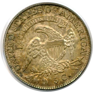 image for: 1835 H10C Large Date, Small 5C PCGS MS63