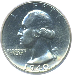 image for: 1940 25c PCGS Proof 65