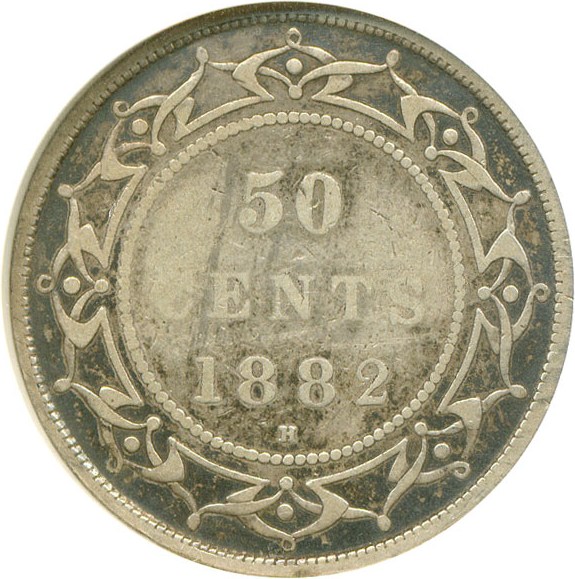 image for: Newfoundland: 1882-H 50c DGS F12
