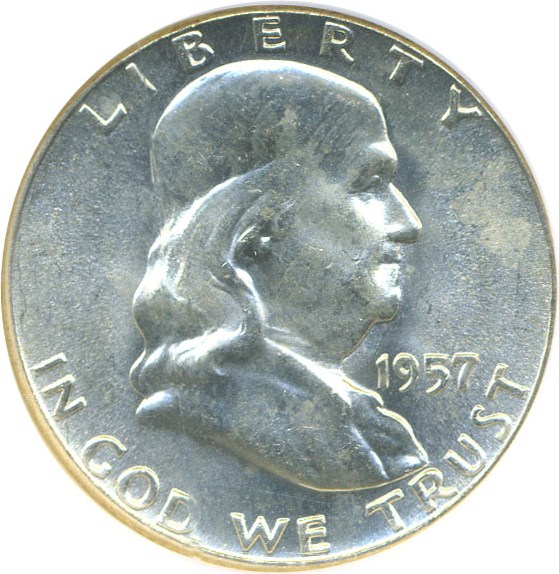 image for: 1957 50c  NGC MS65 