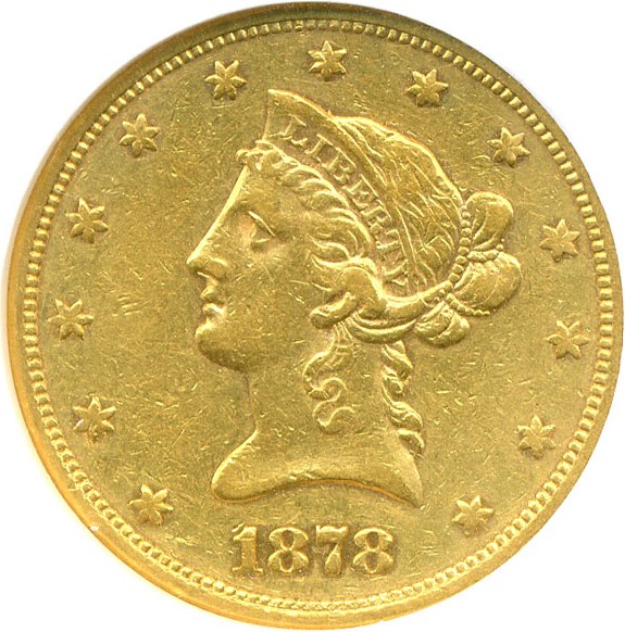 image for: 1878-S $10  NGC XF45