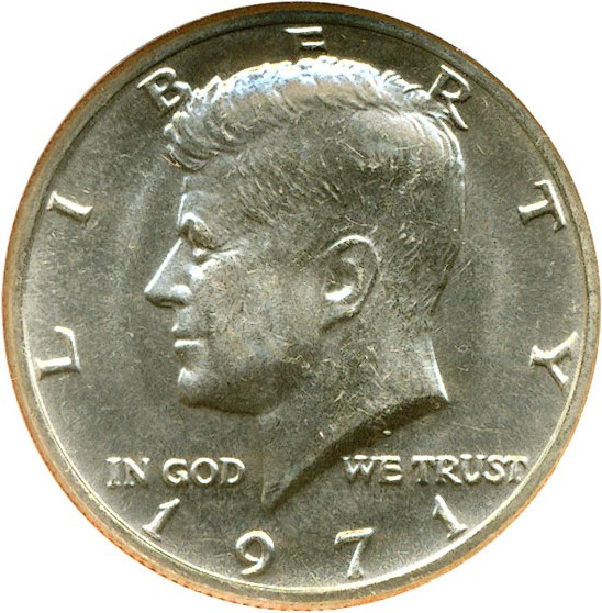 image for: 1971 50c  NGC MS64 