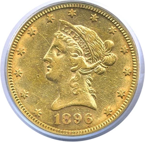 image for: 1896-S $10 PCGS XF40 ex: Bass
