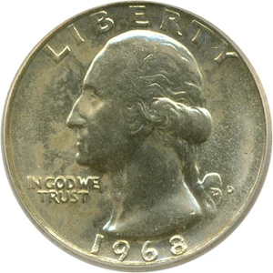 image for: 1968 25c ICG MS67