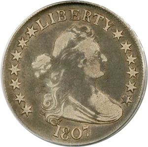 image for: 1807 50c Draped Bust PCGS VF20