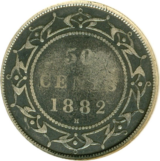 image for: Newfoundland: 1882-H 50c DGS VG10