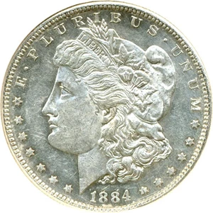 image for: 1884-S $1 NGC AU58