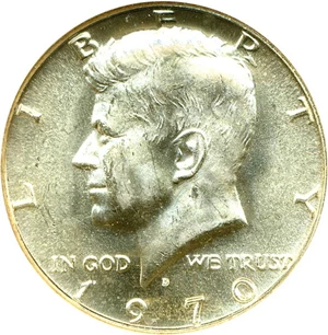 image for: 1970-D 50c ANACS MS64