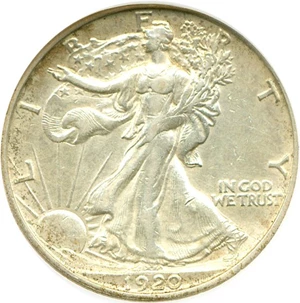 image for: 1920-S 50c DGS XF45 (Cleaned)