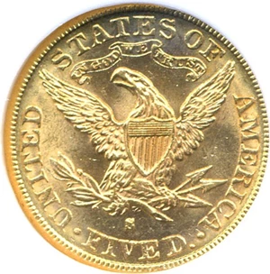 image for: 1881-S $5 NGC MS63
