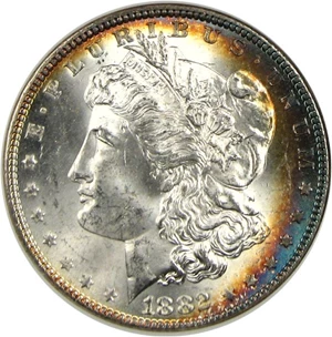 image for: 1882 $1 NGC MS64 *Rim Color*
