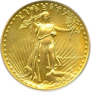 image for: 1986 $25 Gold Eagle PCGS MS69