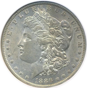 image for: 1886-O $1 NGC AU55