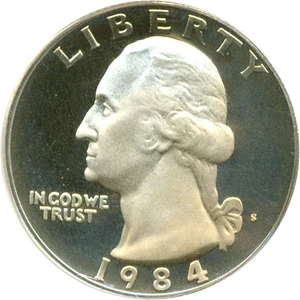 image for: 1984-S 25c PCGS Proof 69 DCameo
