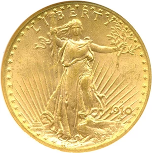 image for: 1910-D $20 NGC MS62
