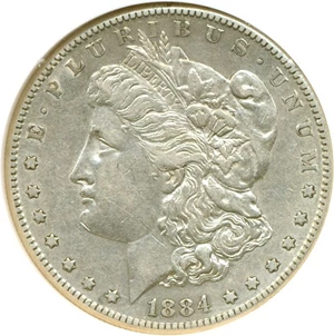 image for: 1884-S $1 NGC AU50