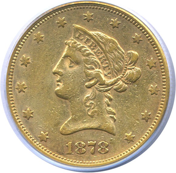 image for: 1878-S $10  PCGS XF40 