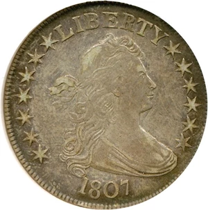 image for: 1807 50c Draped Bust NGC XF45
