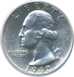 image for: 1942 25c PCGS Proof 66