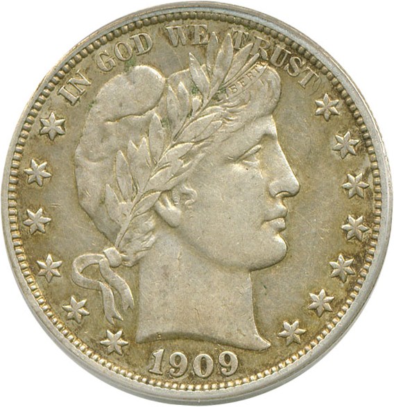 image for: 1909 50c  PCGS AU53 
