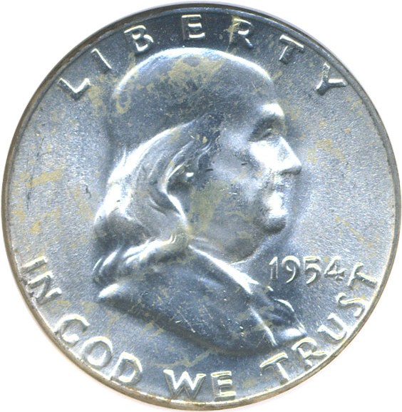 image for: 1954 50c  NGC MS65 