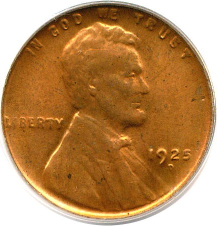 image for: 1925-D 1c  PCGS MS64 RD