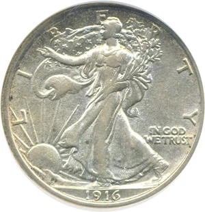 image for: 1916 50c DGS AU53