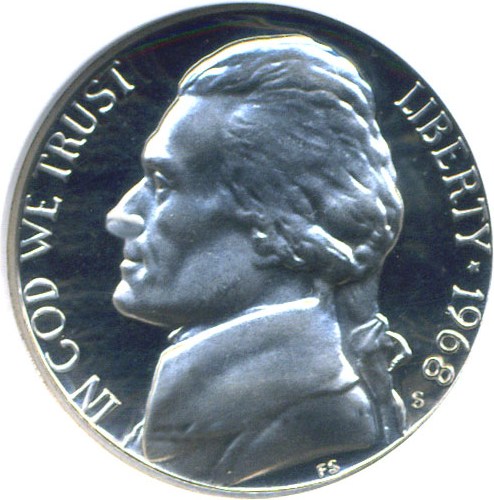 image for: 1968-S 5c  NGC Proof 68 UCameo