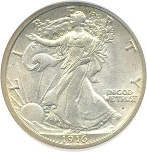 image for: 1916-S 50c DGS MS60
