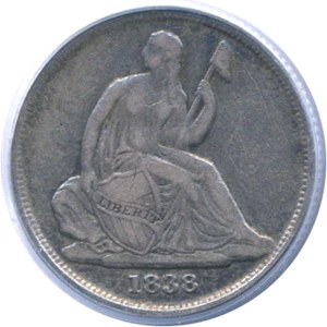 image for: 1838-O 10c No Drapery PCGS VF35