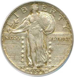 image for: 1929-D 25c PCGS AU53