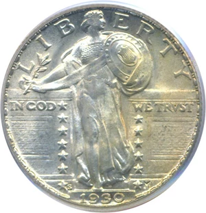 image for: 1930-S 25c PCGS MS65
