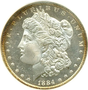 image for: 1884-O $1 NGC MS65 DMPL