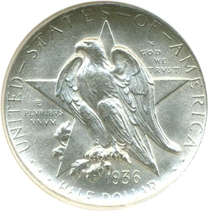 image for: 1936-D 50c Texas NGC MS64