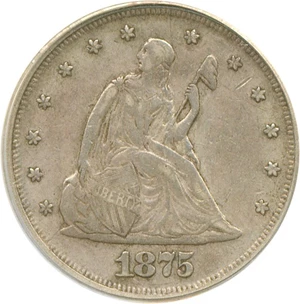 image for: 1875 20c PCGS XF45