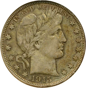 image for: 1915-D 50c NGC XF45
