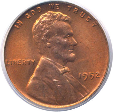image for: 1952 1c  PCGS MS66 RD